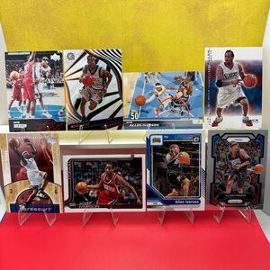 Allen Iverson lot of 8 (Georgetown, 76ers, Nuggets)